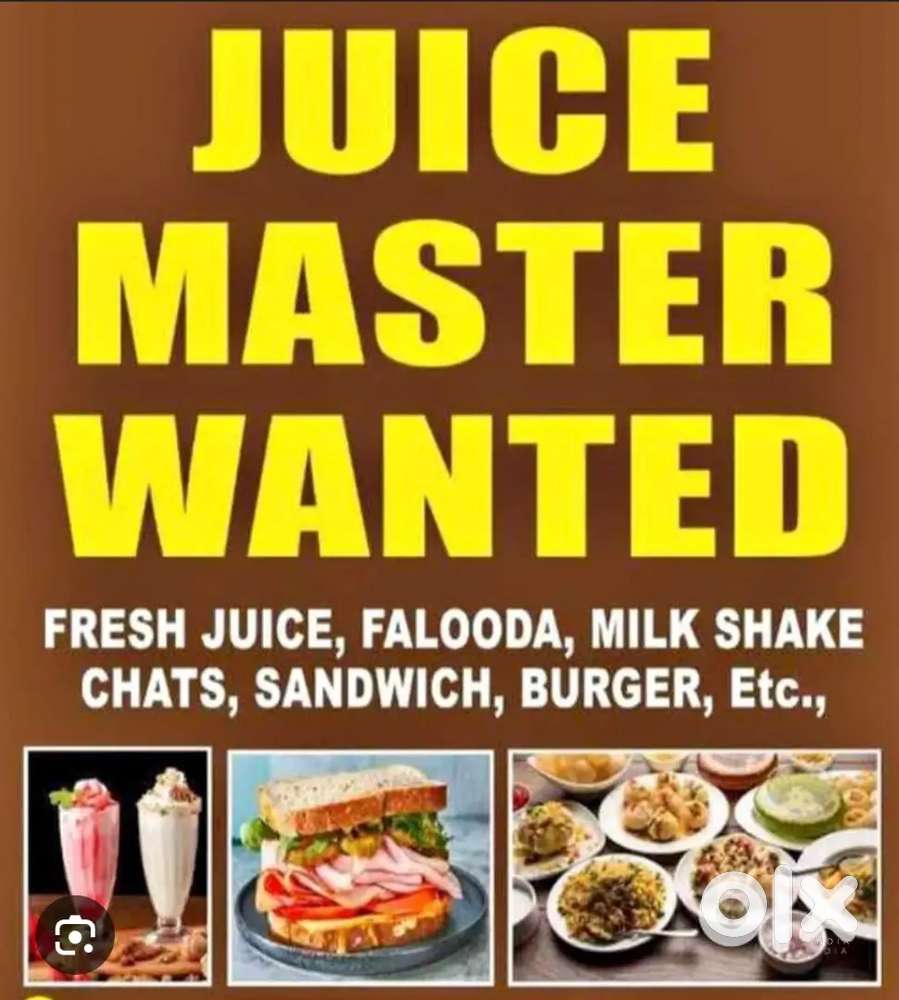 Tea, Juice & South Indian Master - Urgent