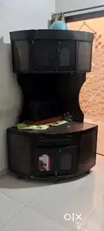 Corner Tv Trolley With 2Big Drawer