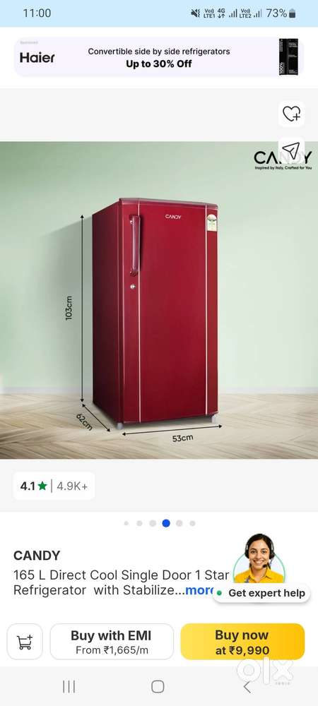 Candy by Haier fridge