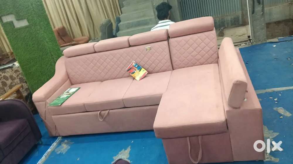 Sofa comebed with longer and storage with beautiful colour