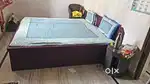 Double bed with box