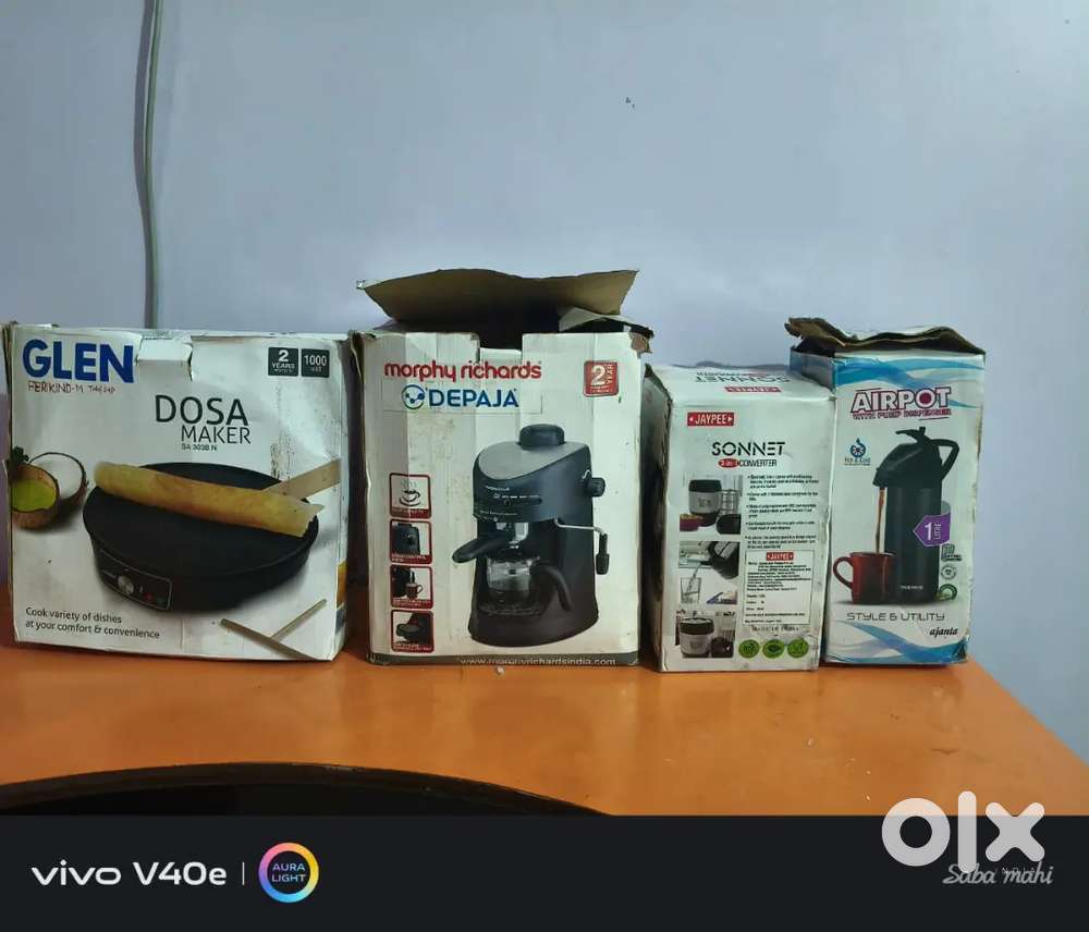 Four kitchen appliances
