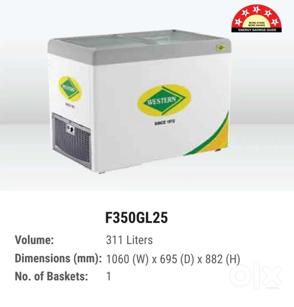 Western Glass Top Deep Freezer – Excellent Condition..