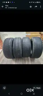 TATA safari's tyre 4 Bridgestone 70% condition  235/60/R18 Bridgestone