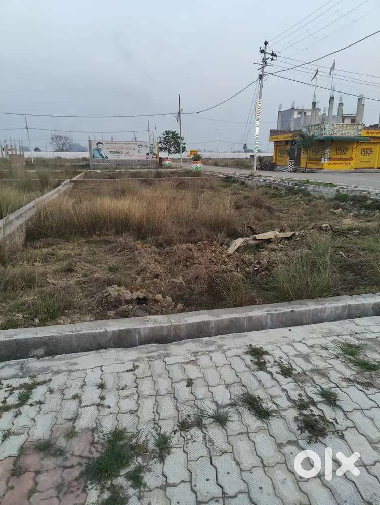 356 gaj ka plot hai corner ka dono side 40 ft road  Neorii mein