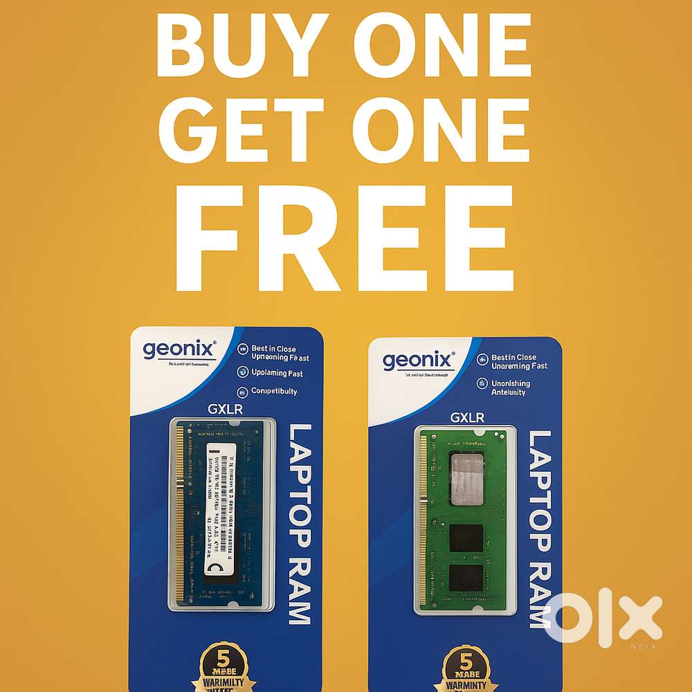 Geonix 4GB + 4GB DDR3 Laptop RAM  1600MHz  PC3 204-Pinbuy1get1free
