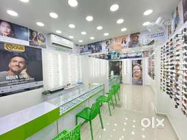 Optical shop for sale shop since more than 15 + yrs