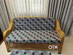 2Years old Cane sofa with with cushion in great Condition(negotiable)