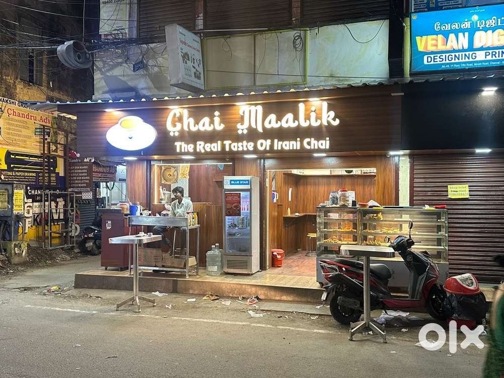 Chai maalik / cafe / rent / triplicane / Ellis road / ground floor