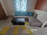 L-SHAPE SOFA with 4 big cushions freee!!!