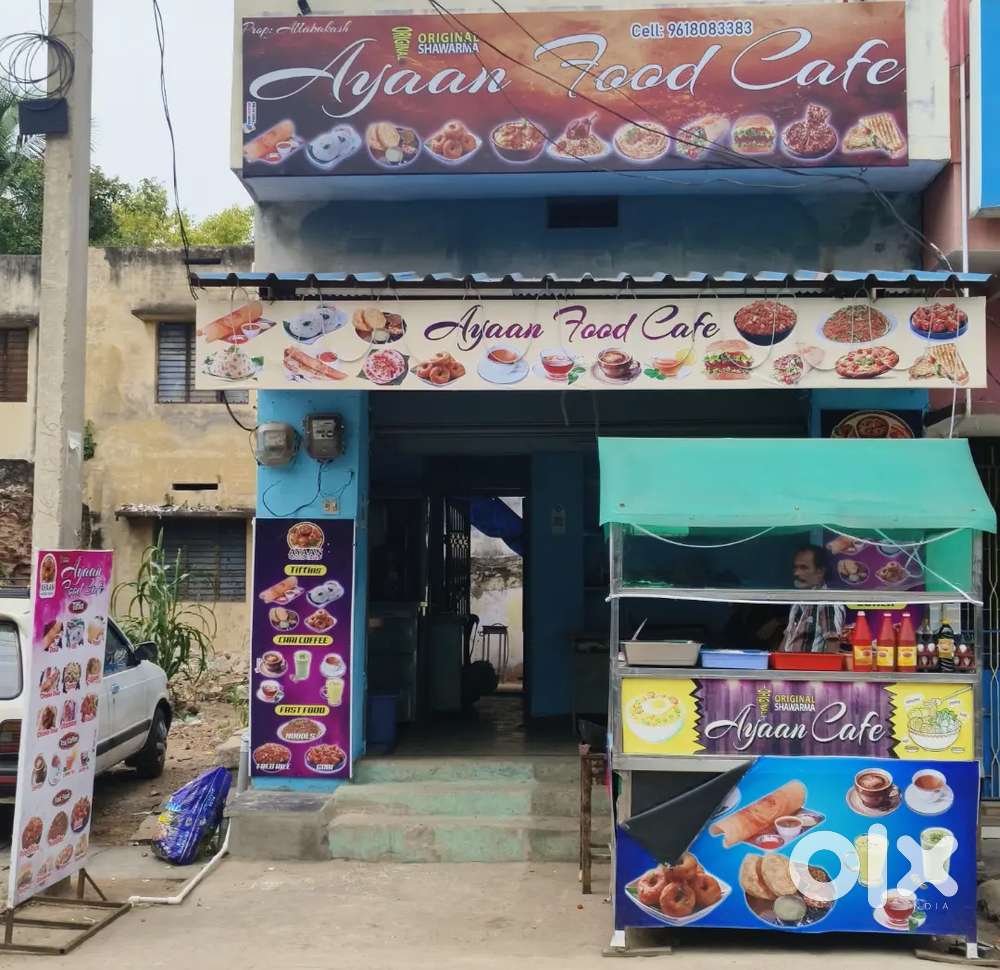 Tiffin, Tea, Chinese, Fast Food with all Equipments.