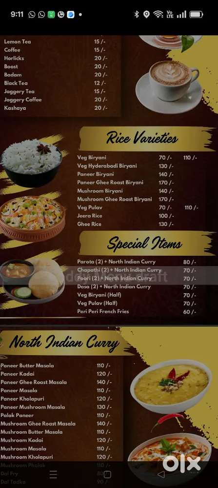 Staff required for veg Fast Food