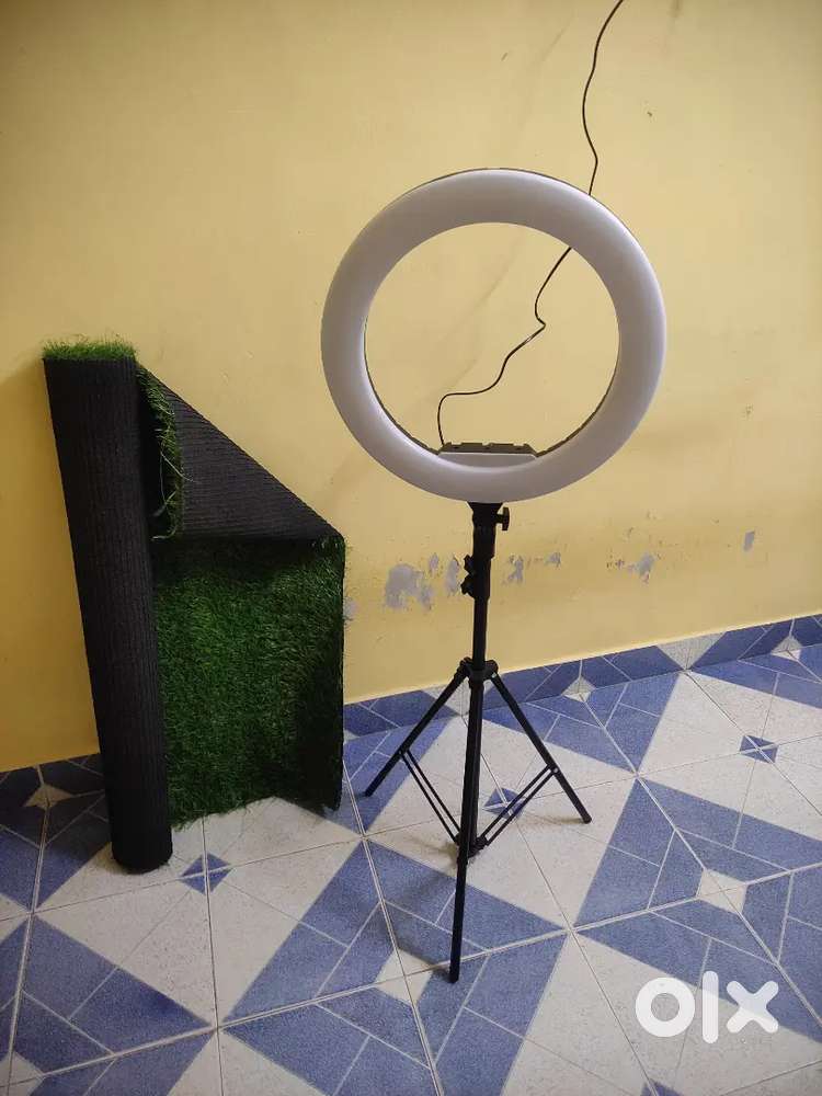 Photography light setup with remote controller for sale.
