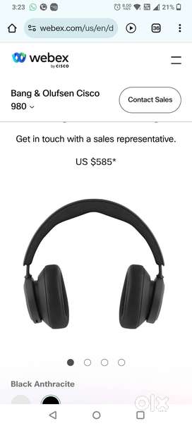 Bang & Olufsen Cisco 980 headset