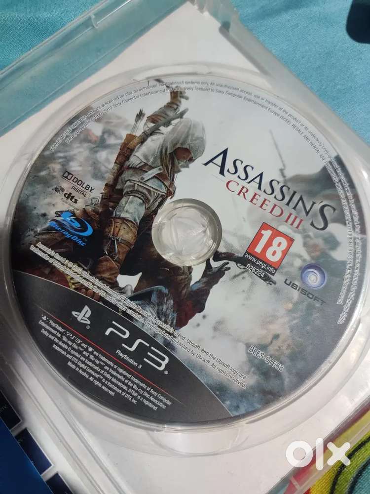Assassin's creed III (CD/DISC) PS3/PLAYSTATION 3