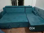 L Shaped sofa, Computer and coffee Table