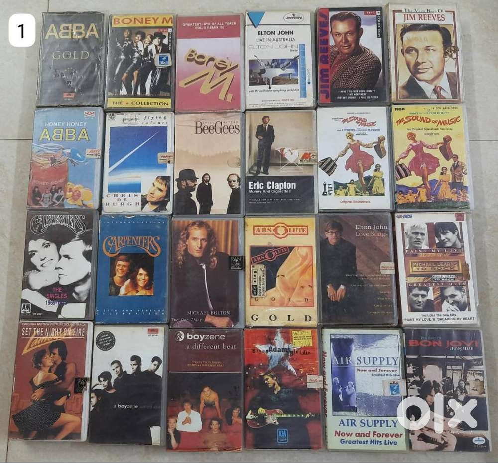 ENGLISH AUDIO TAPE CASSETTES POP SONG ALBUMS BONEY M ABBA THOMSUN HITS