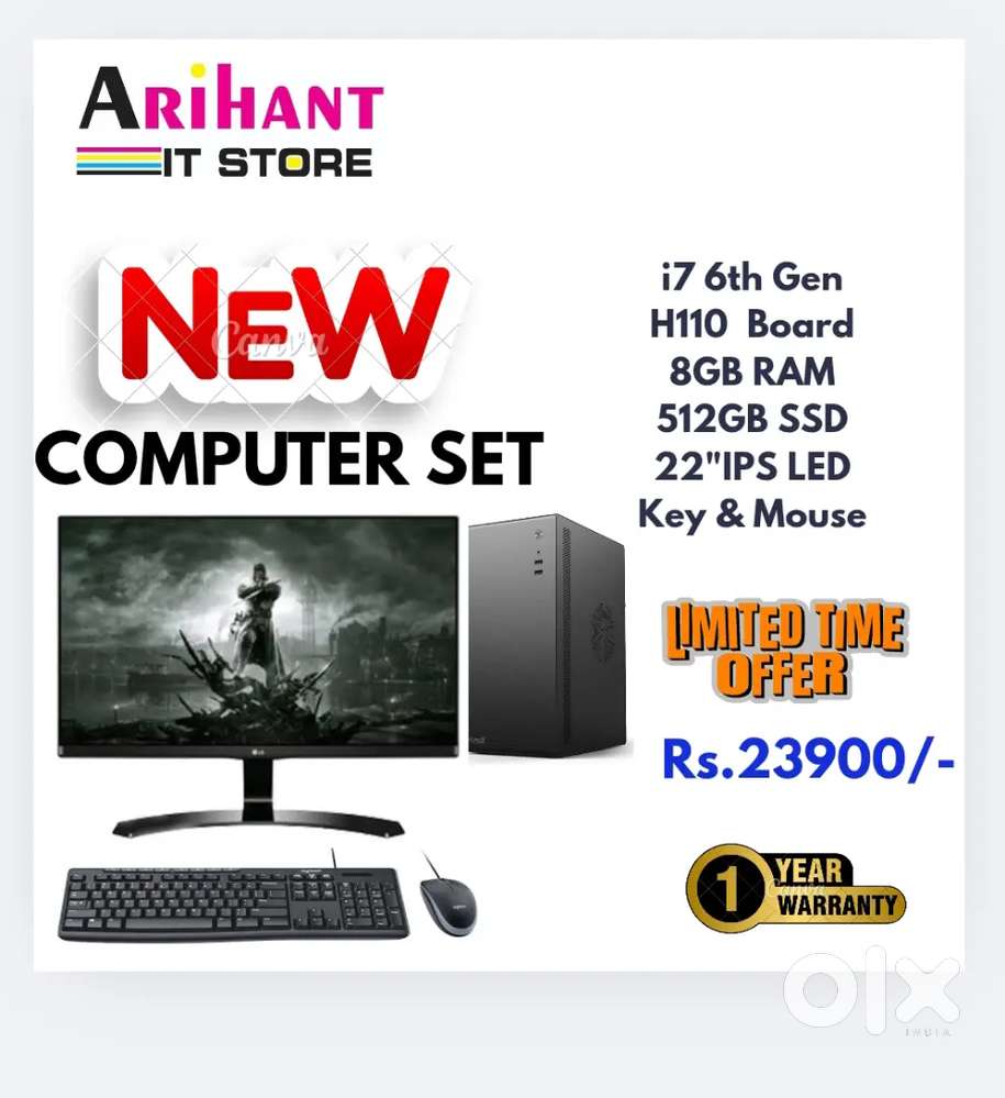 New i7 6th Gen System Available / 1 Year Warranty