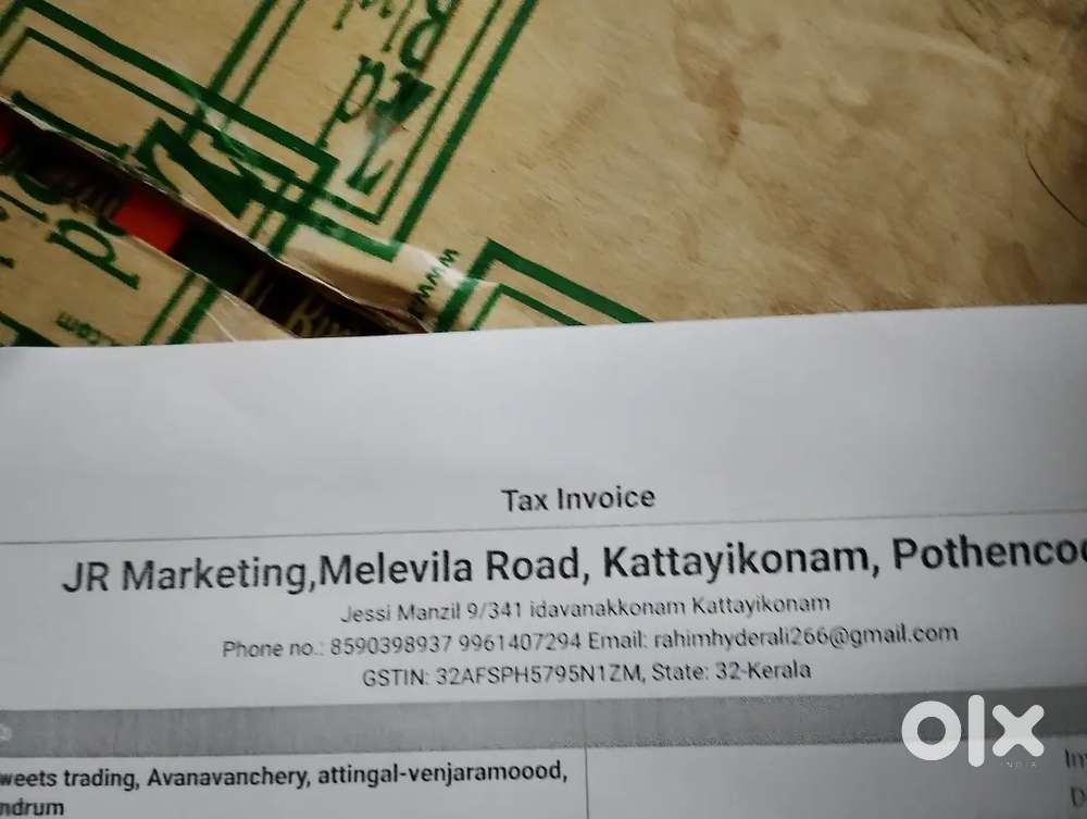 Sales marketing, JR marketing kattayikonam pothencode trivandrum