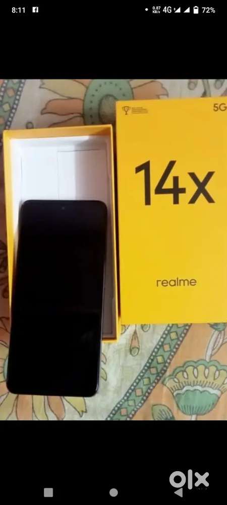 Realme 14x 5G 8/128GB 7 Month Use Bill Box Original Charger available