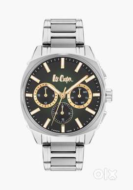Og Lee Cooper Men's 44MM Silver Chronograph Metal Watch | LC07925.370
