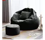 Bean Bag Cover with Footrest and Cushion Only