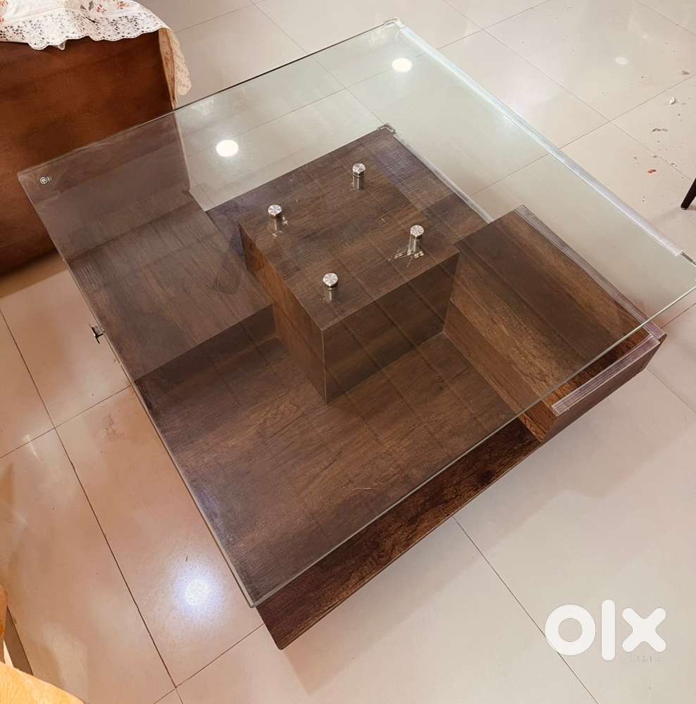 Premium Glass-Top Designer Centre Table / Coffee Table