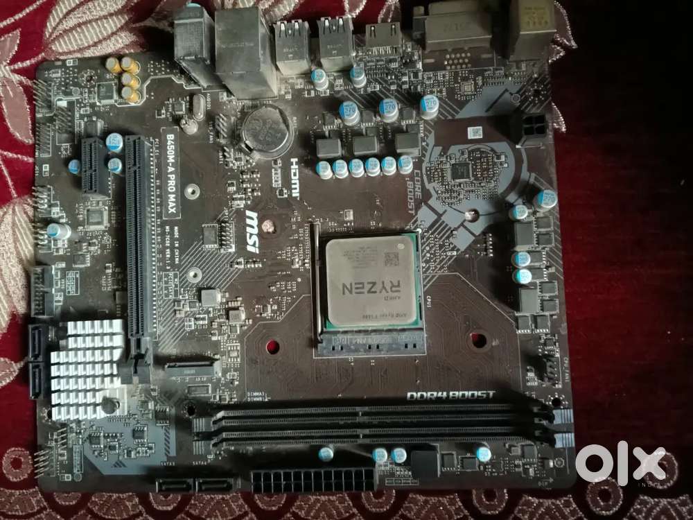 AMD RYZEN 5 3600 WITH MOTHERBOARD