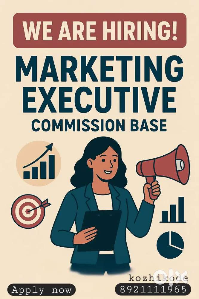We are looking for excellent marketing executive. Female and male ,,