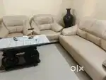 Sofa set Godrej Make .Good Condition Dining Table glass top