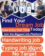 DATA ENTRY TYPING HANDWRITING WORK