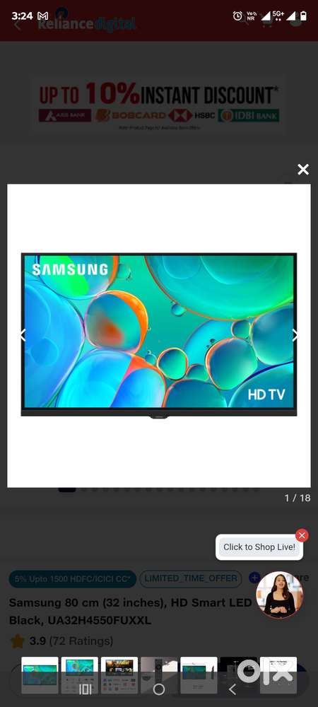 Samsung 80cm (32inch) HD Smart LED tv