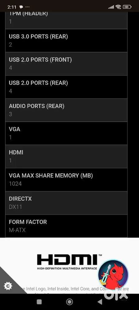 H-81M-E33 MSI MOTHERBOARD