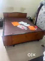 King size bed and couch