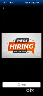 Garments shop sales girl need