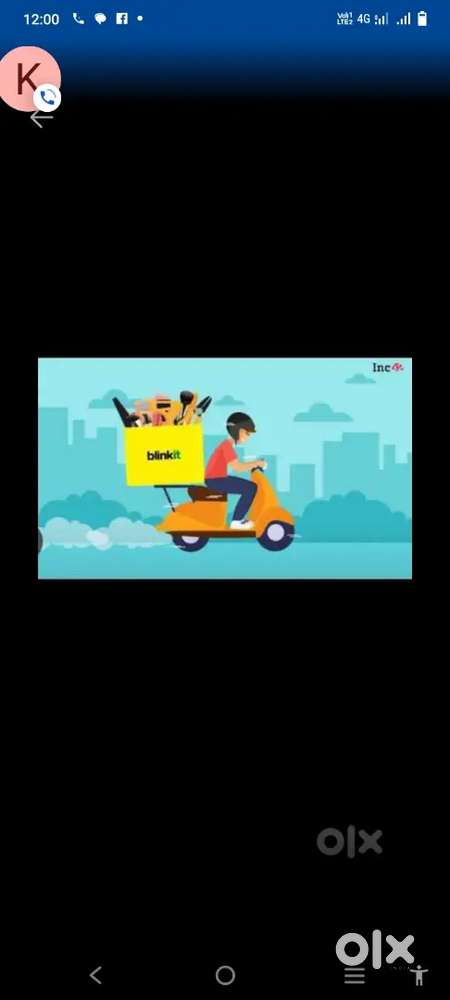 Hiring for Mumbai blinkit delivery boy job