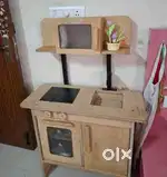 Kids play kitchen - wooden kitchen