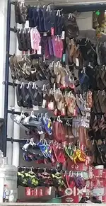 96 pair shoe /chappal hanging rack and 9 feet  ladder