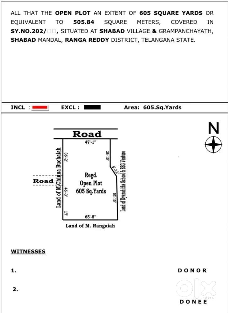 Plot for sale arjunt  in shabad