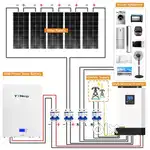 Hybrid off grid solar system