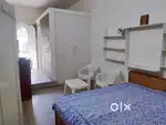 One room set ac bed geyser cylender burner fan cupboard