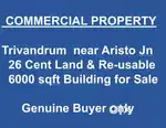 Commercial Land - Thampanoor- Aristo Jn (Near) 26 Cent 6000 sqft Bldg