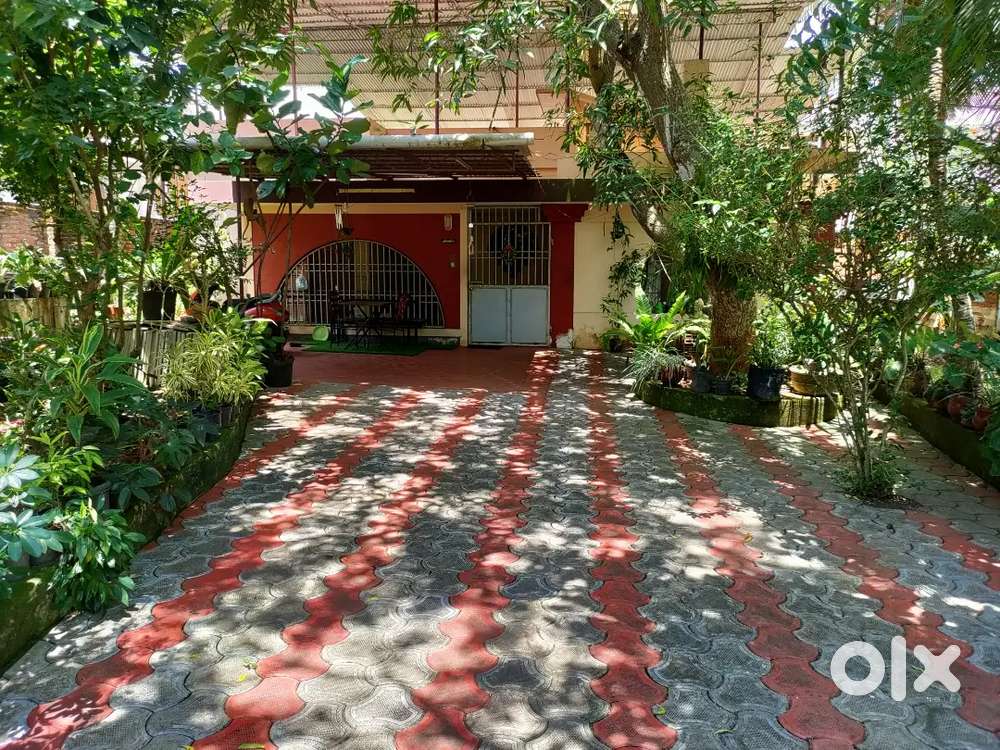 12 cents square plot and an old 3 bhk house at Puthujanam, Kumarapuram