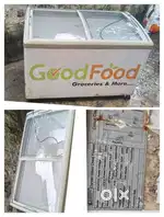 Elanpro glass top 300L deep fridge