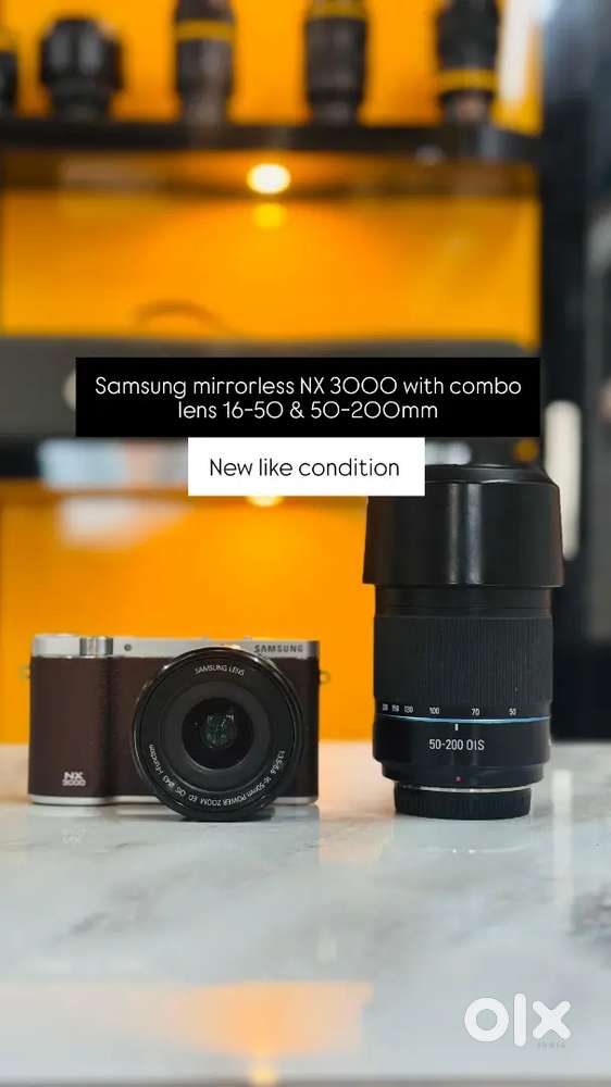 Samsung NX 3000 Combo Lens mirrorless camera