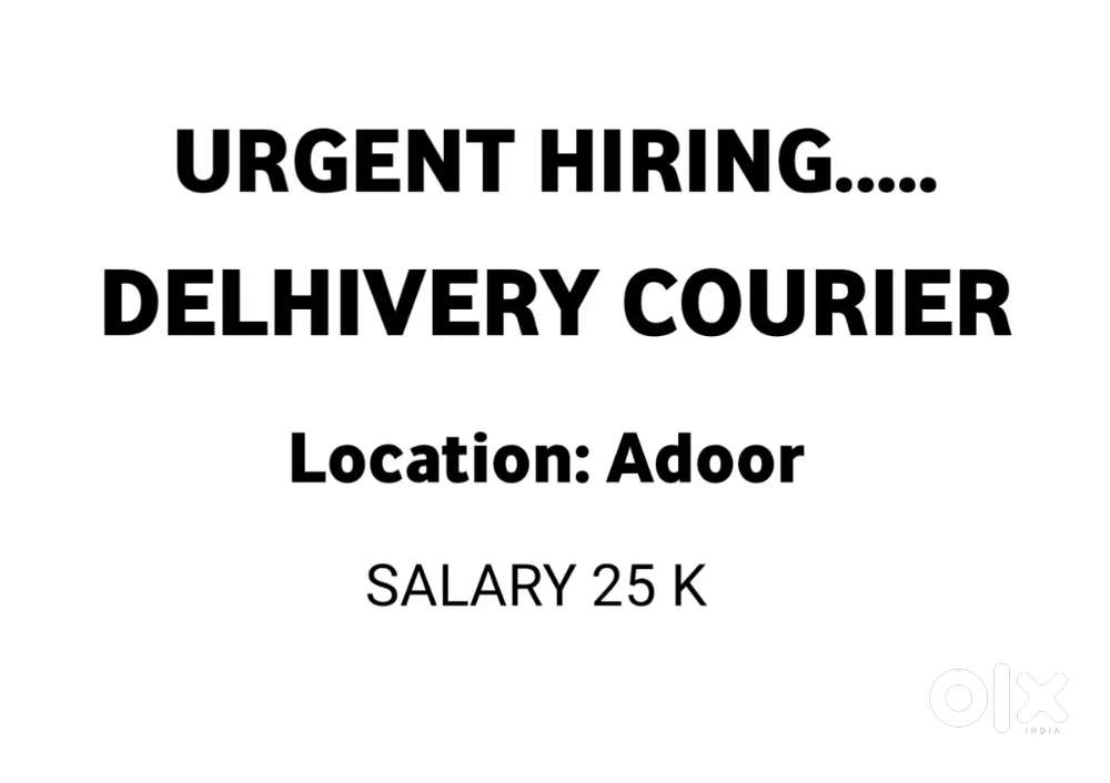 Urgent Hiring Delhivery