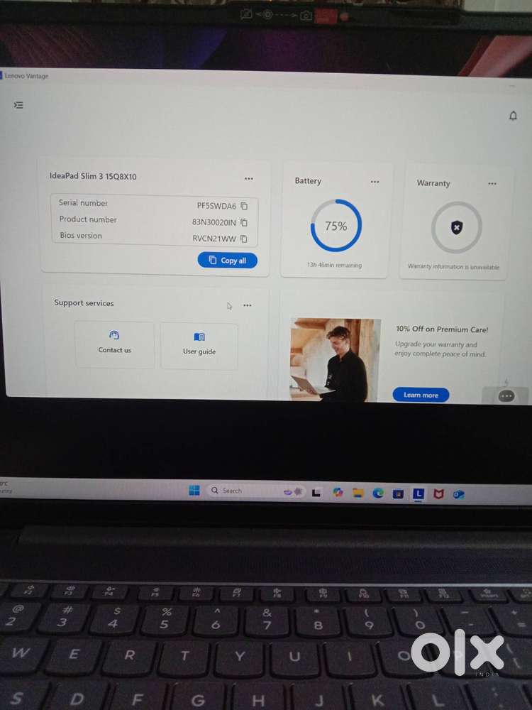 Lenovo IdeaPad slim 3 Qualcomm Snapdragon X AI laptop