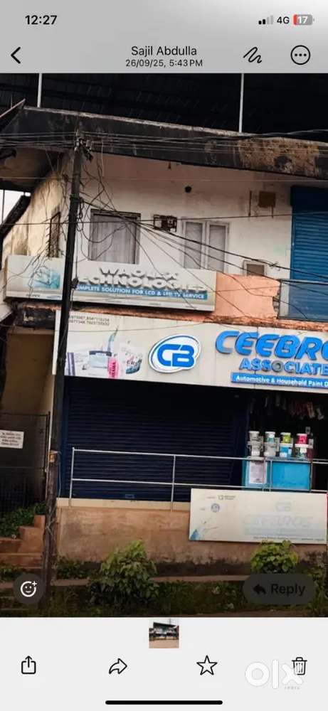 Opposite to mundayad indoor stadium up stair riom