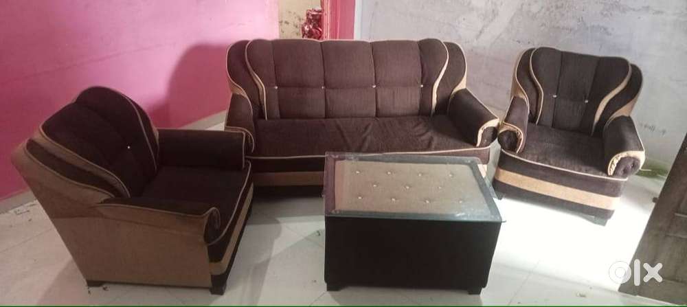 Sofa with table in good condition