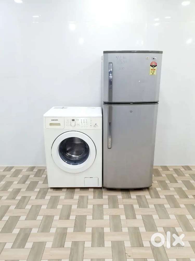 Frount load and double door fridge in Combo